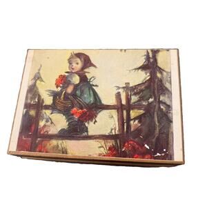 REUGE Swiss Music Box LARA’S THEME DR. ZHIVAGO Russian Little Girls Hummel Style